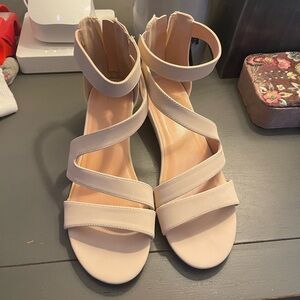 Elegant Cream Strappy Sandals